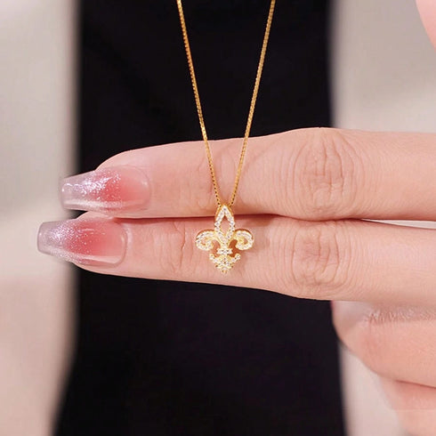 Hallmarked Silver Royal Gold Necklace With Link Chain
