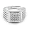 Zarkan 925 Silver American Diamond Ring For Men