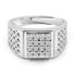 Zarkan 925 Silver American Diamond Ring For Men