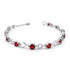 Zarkan 925 Silver Ruby Minimal Bracelet