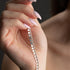 Hallmark Silver Gurmet Chain Round Sequin Pair Anklet