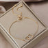 Hallmark Silver Elegant Link Circle Gold Plated Bracelet