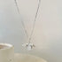 Hallmarked Silver Angel Heart Pendant With Chain