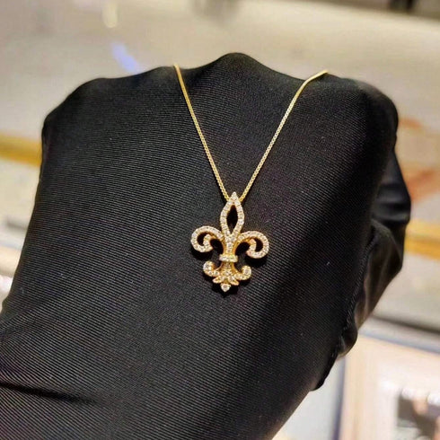 Hallmarked Silver Royal Gold Necklace With Link Chain