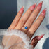 Hallmark Silver Aqua Sky Chain Ring