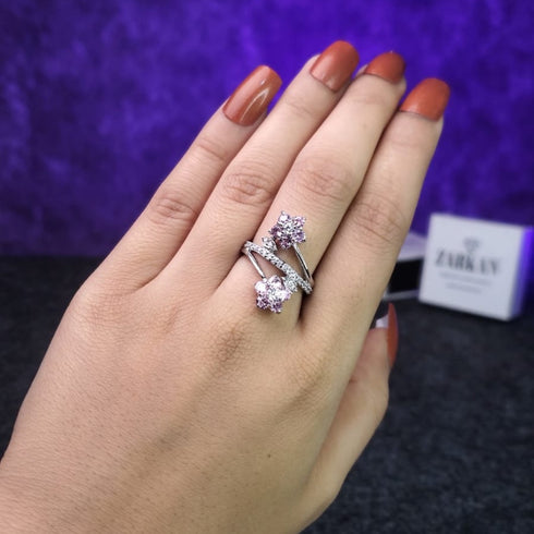 Hallmark Silver Shining Flower Ring