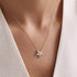 Hallmark Silver Gold Plated Camellia Flower Necklace