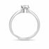 Zarkan 925 Silver Adjustable Solitaire Diamond Ring For Women