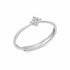 Minimal Sterling Silver Solitaire Ring With AD