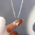 Hallmark Silver Sparkling Butterfly Ring And Pendant Set
