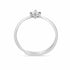 Minimal Sterling Silver Solitaire Ring With AD