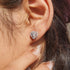 Zarkan Silver Heart Love Jewelry Sets