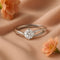 Minimal Pure Silver Solitaire Ring