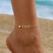 Hallmark Silver Minimalist Infinity Love Gold Plated Anklet For Women
