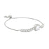 Zarkan Classic Solitaire Silver Bracelet