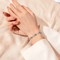 Hallmark Silver Blue Crystal Heart Bracelet