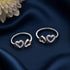 Zarkan The Twin Heart Silver Toe Rings