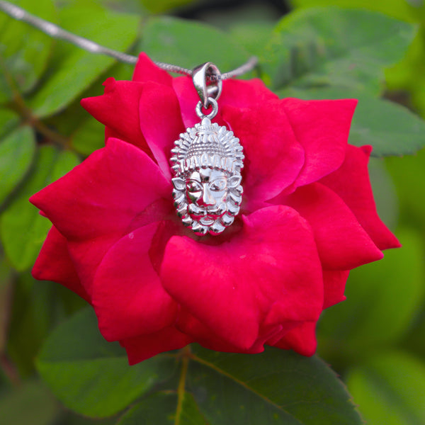 Zarkan 925 Silver Narasimha Pendant With Chain