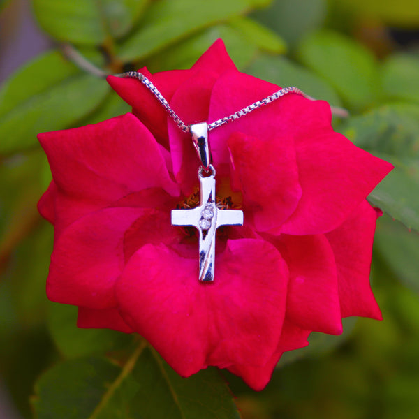 Zarkan 925 Silver Christ Pendant With Chain