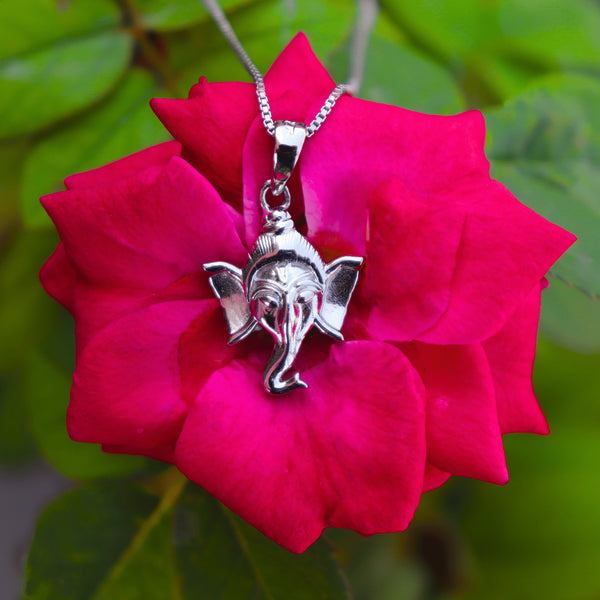 Zarkan 925 Silver Ganesha Pendant With Chain