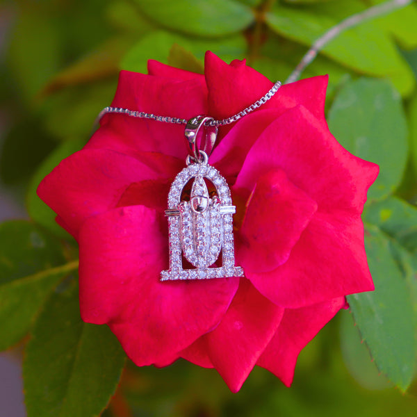 Zarkan 925 Silver Shree Balaji Pendant with chain