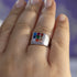 Zarkan 925 Silver Navratna American Diamond Ring For Men