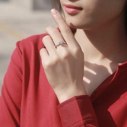 Zarkan Premium Solitaire 925 Silver Ring
