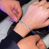 Hallmark Silver Navy Blue Daisy Bracelet