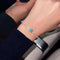 Hallmark Silver Blue Brilliant Cut Bracelet