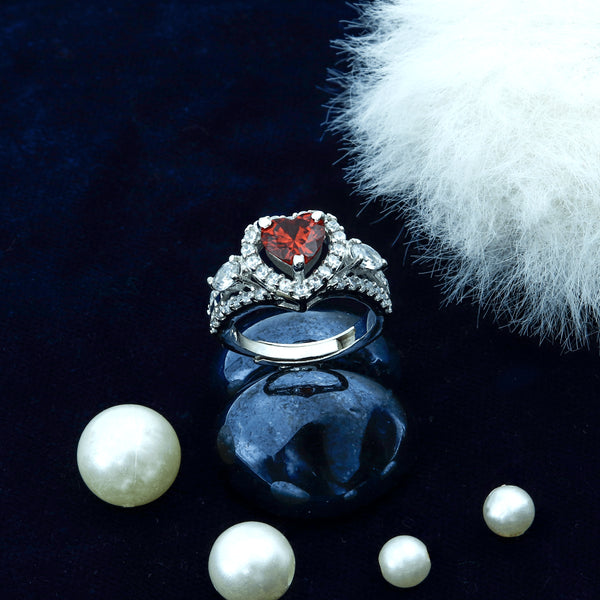 Vintage Heart With Love 925 Silver Ring