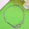 925 Silver Double Trouble Heart Bracelet with Link Chain