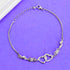 Zarkan 925 Silver Classic Link Heart Bracelet