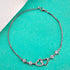 Zarkan 925 Silver Whispers of Love Heart Charm Bracelet