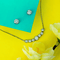 Zarkan 925 Silver Circular Diamond Jewelry Set With Box Chain