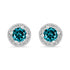 Zarkan Blue Delight Dot Silver Jewelry Set