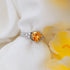 Zarkan 925 Yellow Sapphire American Diamond Ring