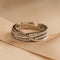 Zarkan 925 Hallmark Slash The Diamonds  Pure Silver Adjustable Ring