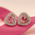 Zarkan 925 Hallmark Pink Power Diamond  Pure Silver Jewellery Set