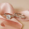Zarkan 925 Hallmark Surreal Bond Pure Silver Adjustable Couple Rings