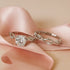 Zarkan 925 Hallmark Surreal Bond Pure Silver Adjustable Couple Rings