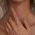 Zarkan 925 Silver  Adjustable Band For Her