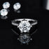 2 Carat Moissanite Diamond 925 Silver Minimal Solitaire Ring for women -  Free Size