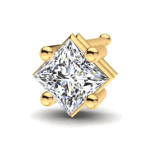 0.2 carats Diamond Nose Screw 18k Gold IGI Certification