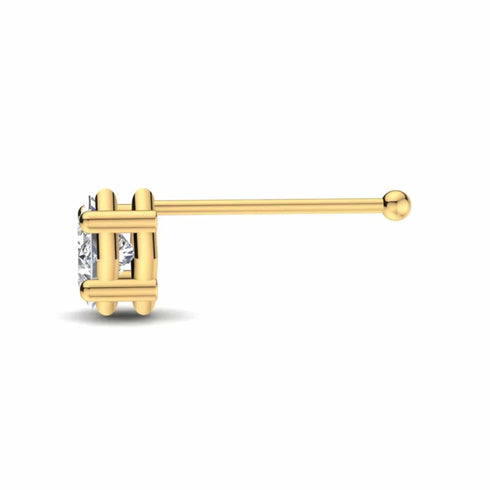 0.2 carats Diamond Nose Screw 18k Gold IGI Certification