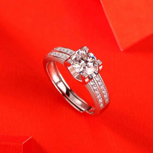 Zarkan 92.5 Sterling Silver Royal Solitaire Ring