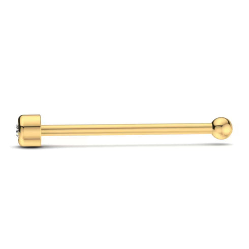 0.005 carats Diamond Nose Screw 18k Gold IGI Certification