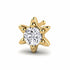 0.1 carats Diamond Nose Screw 18k Gold IGI Certification