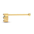 0.04 carats Diamond Nose Screw 18k Gold IGI Certification