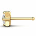0.1 carats Diamond Nose Screw 18k Gold IGI Certification