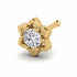 0.07 carats Diamond Nose Screw 18k Gold IGI Certification